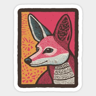 Anubis Inspired Jackal | Egyptian Underworld Guide Sticker